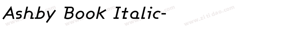 Ashby Book Italic字体转换